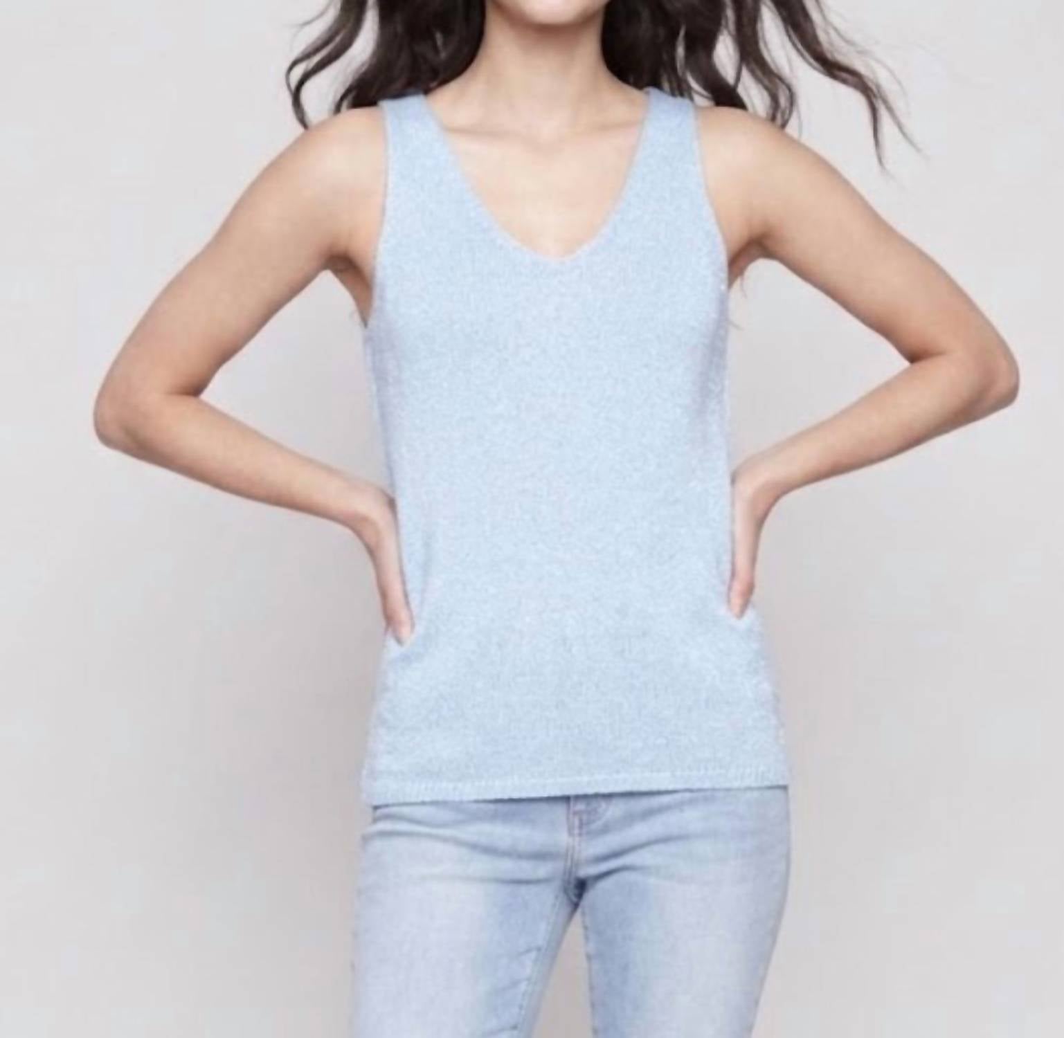 Charlie B - Knit Cami Top With Lurex Thread