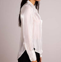 Bella Dahl - Wide Collar Shirt Tail Button Down Top