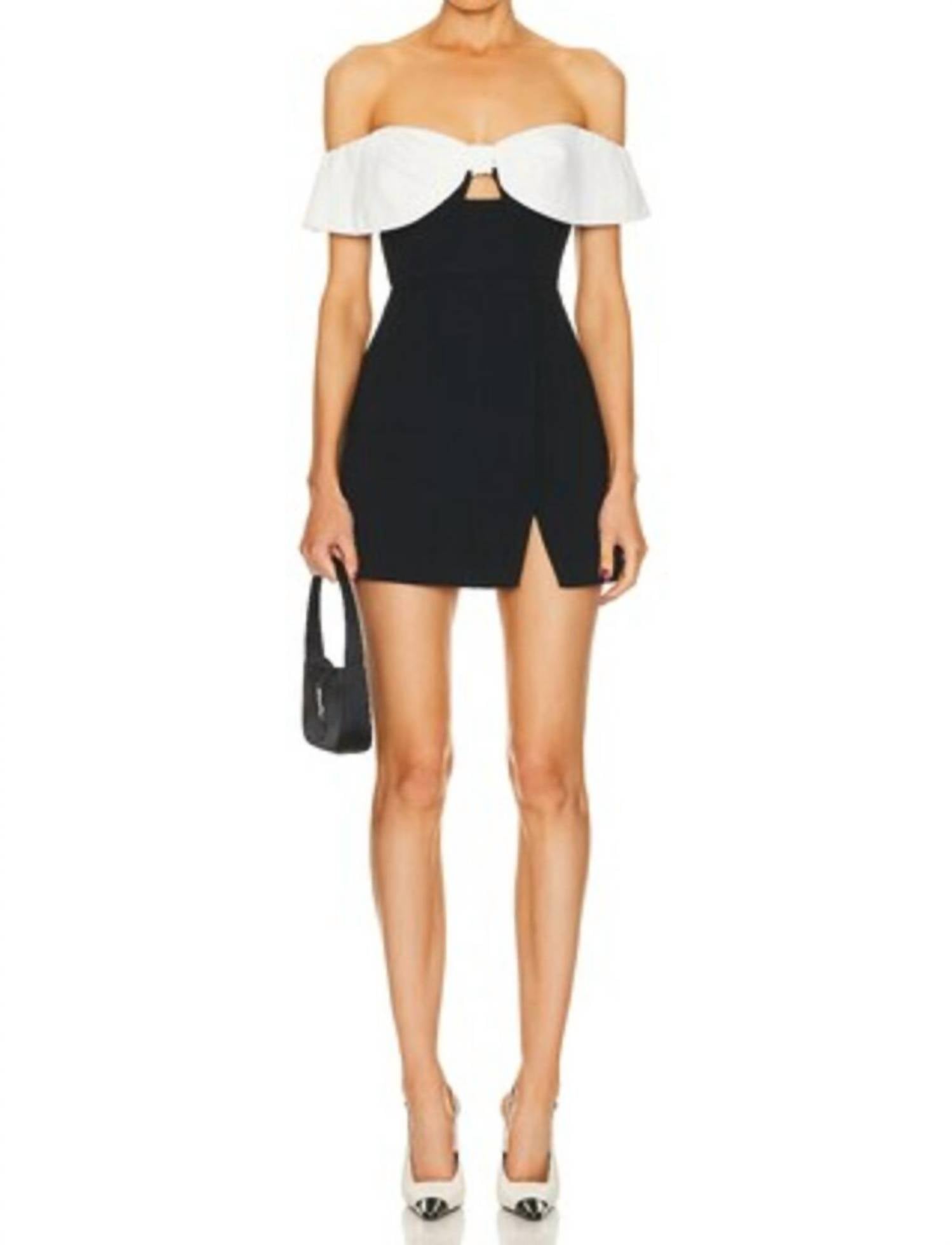 Self-Portrait - Crepe Bow Mini Dress