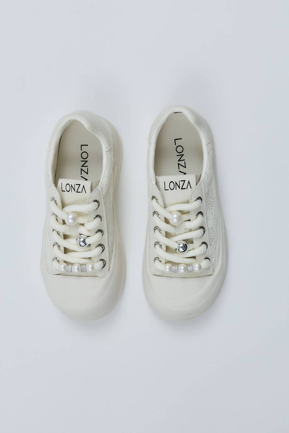 Lonza Women's Synda Low Top Sneakers in white - women's sneaker - view 6