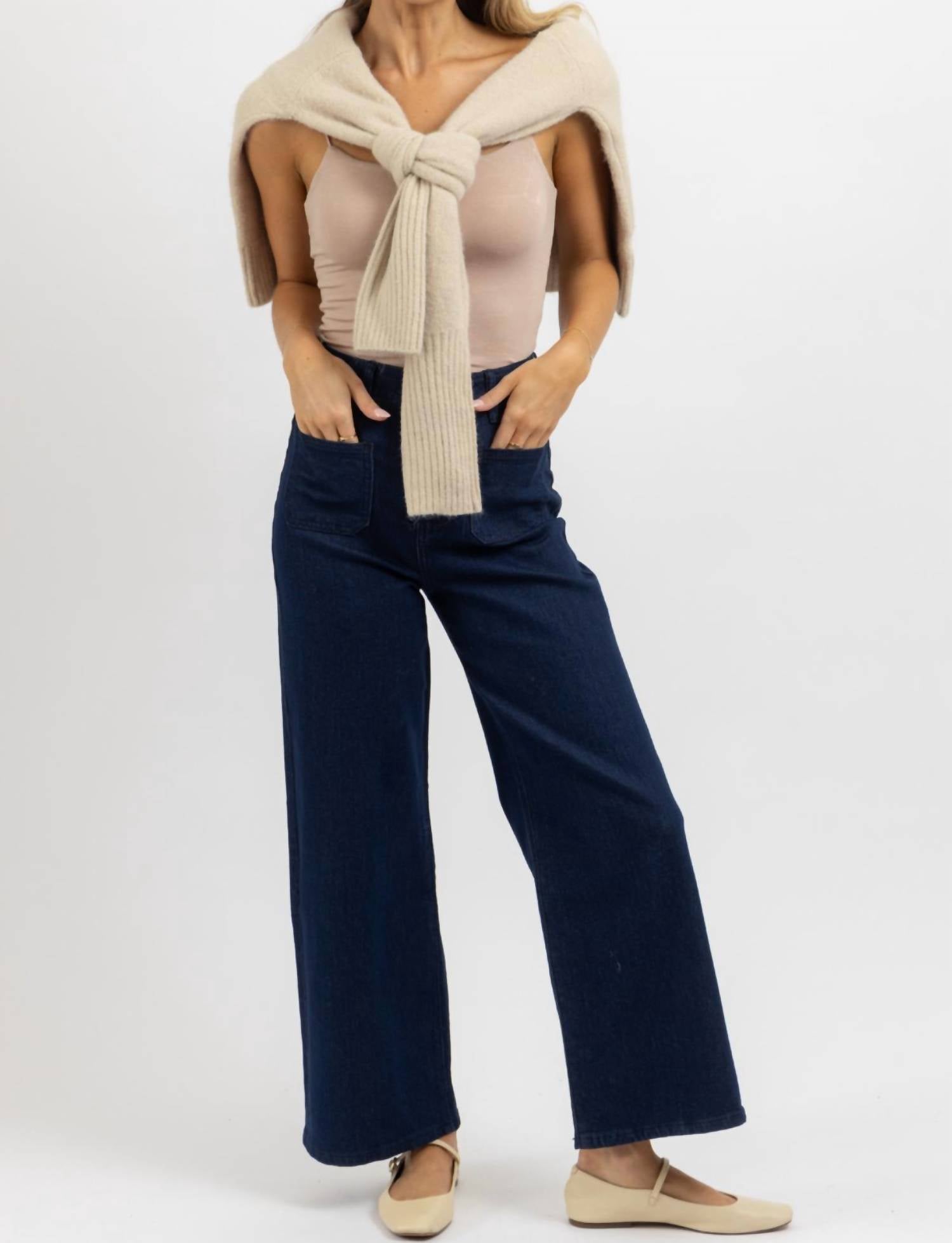 Mittoshop - Wide Leg Denim Jean