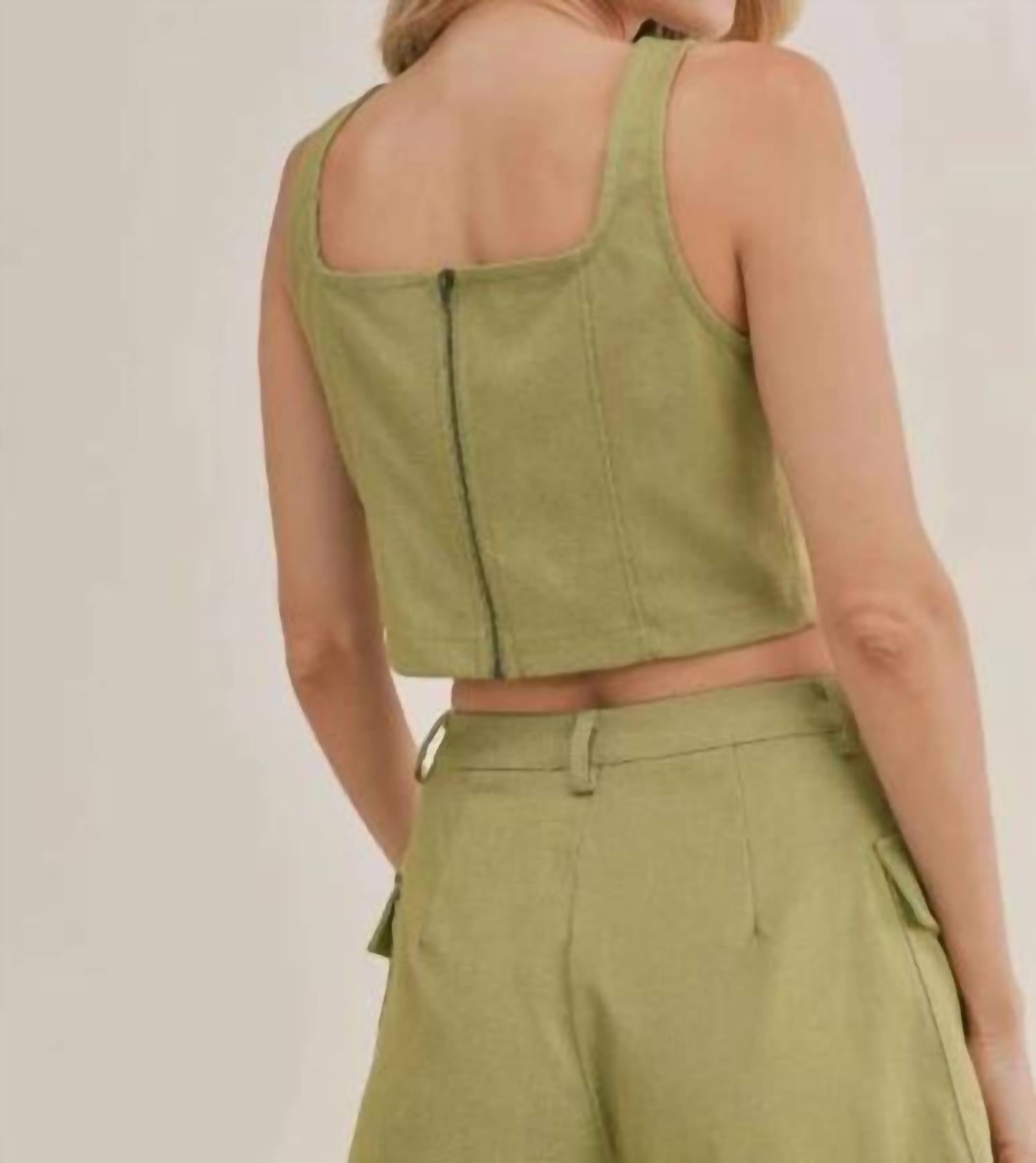 Sadie & Sage - Solid Crop Top Tank