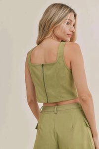 Sadie & Sage - Solid Crop Top Tank