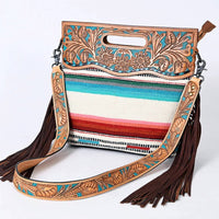 American Darling - Women's Saddle Blanket Hand-tooled Leather Crossbody Bag