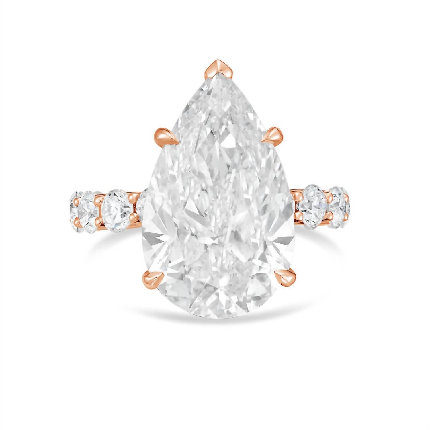 Diana M Jewels - Women's Pear & Round Lab-Grown Diamond Fashion Ring (6.00 Ct) - Elegant