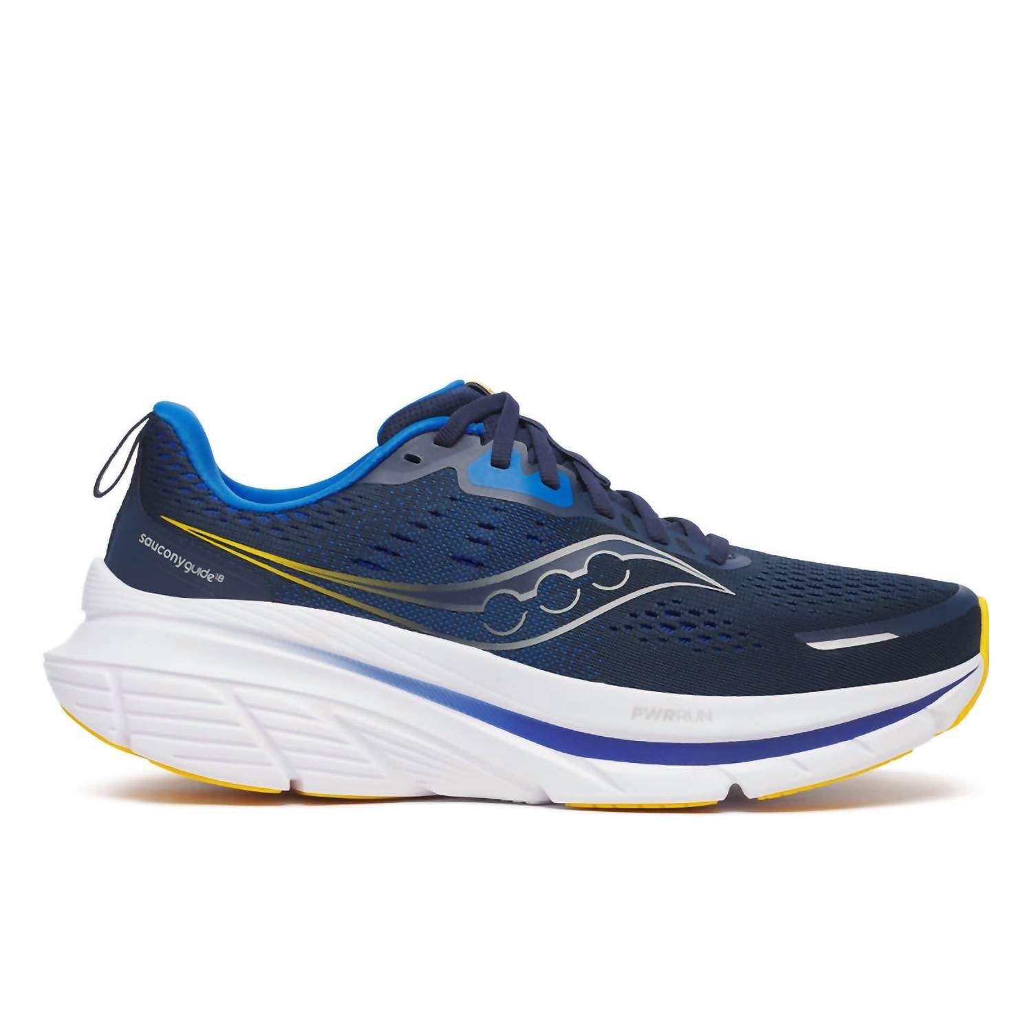 SAUCONY Men's Guide 18 Running Shoes in navy skydiver - men's shoe