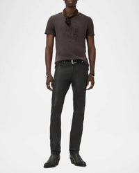 John Varvatos - Short Sleeve Raw Edge Beaded Skull Tee