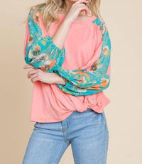 Emerald Collection - Blush Twist Fashion Top