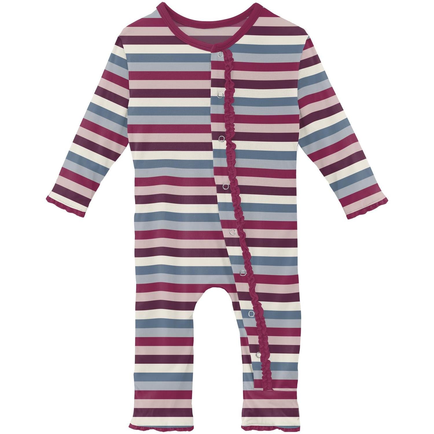Kickee - Kids' Muffin Ruffle Coverall with Snaps