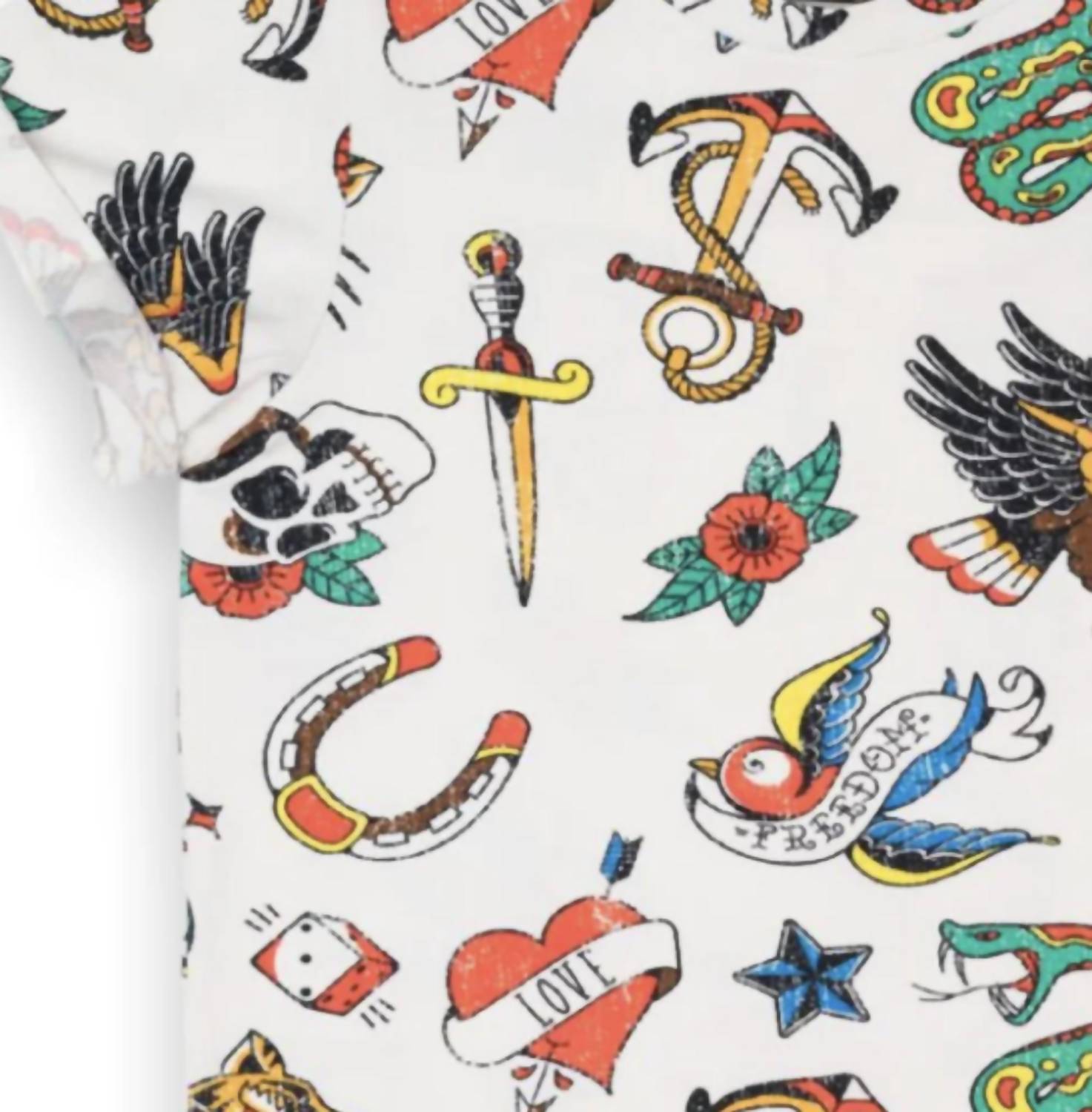 Rock Your Baby - Kid's Retro Tats Short Sleeve T-shirt