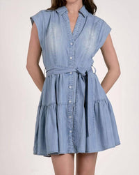 Elan - Collared Slvless Dress