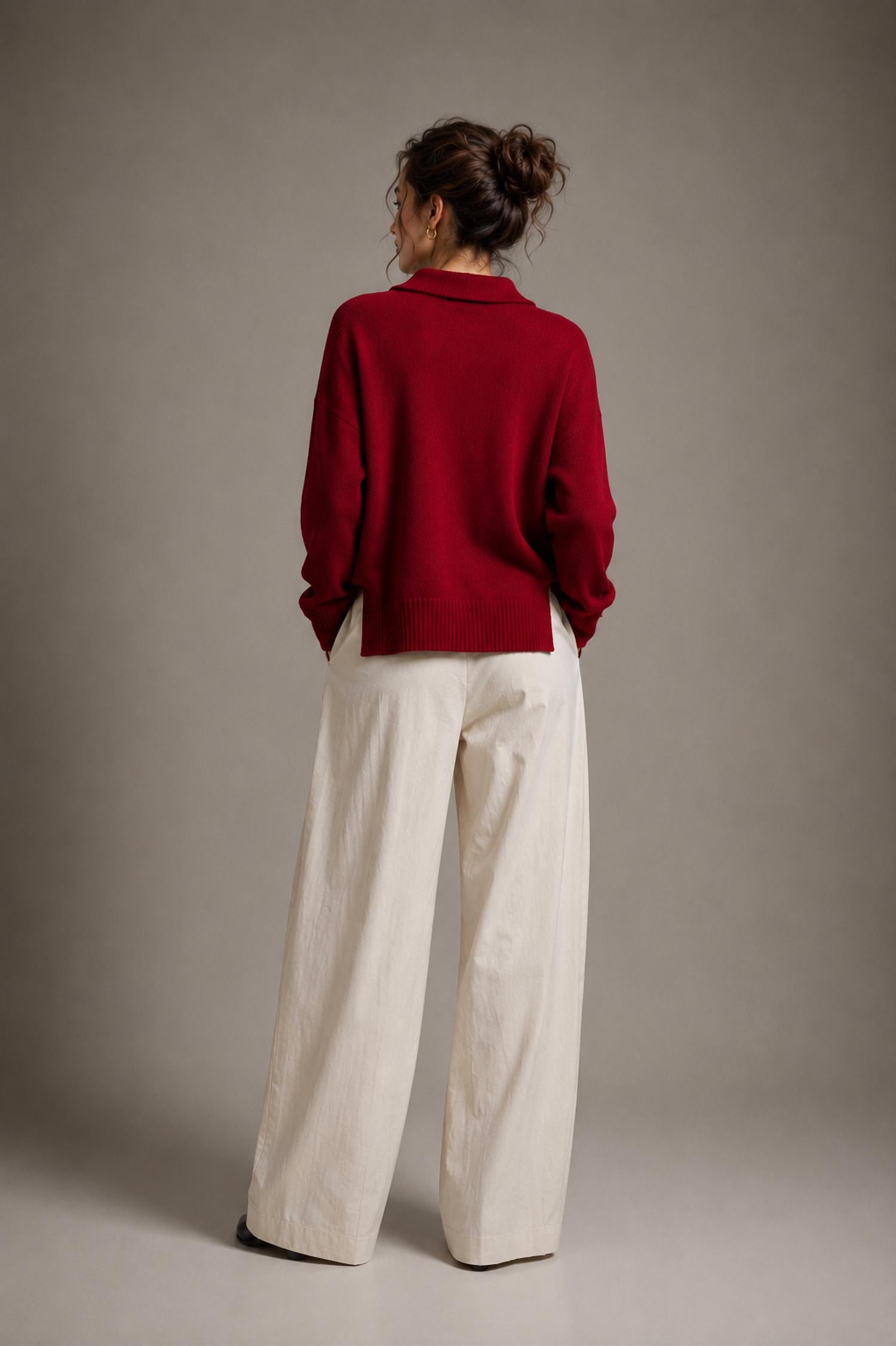 Pier Antonio Gaspari - High Neck Cut Sweater Top