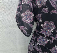 1.State - Floral Mini V-neck Wrap Dress