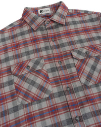 MuskOx Field Grand Flannel Shirt in sedona red - men's long sleeve top - view 6