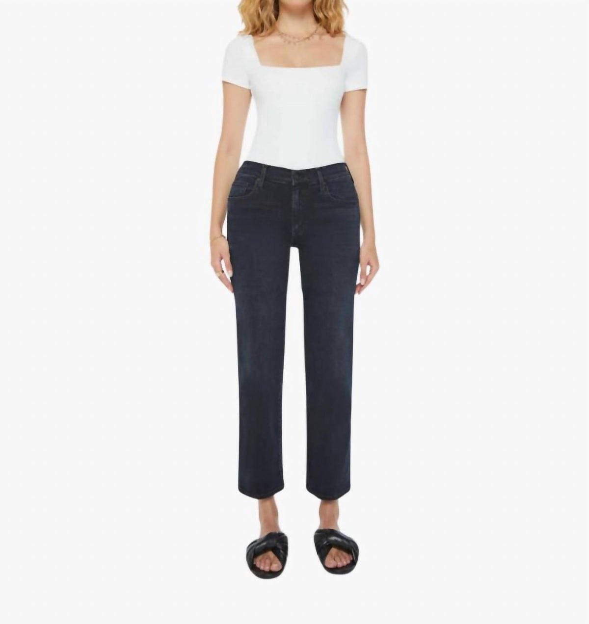 Mother - Mid Rise Rambler Zip Ankle Jeans