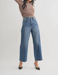Just Black Denim - Twist Barrel Leg Jeans