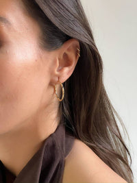Luv Aj - Women's Chloe Chain Hoops Earrings