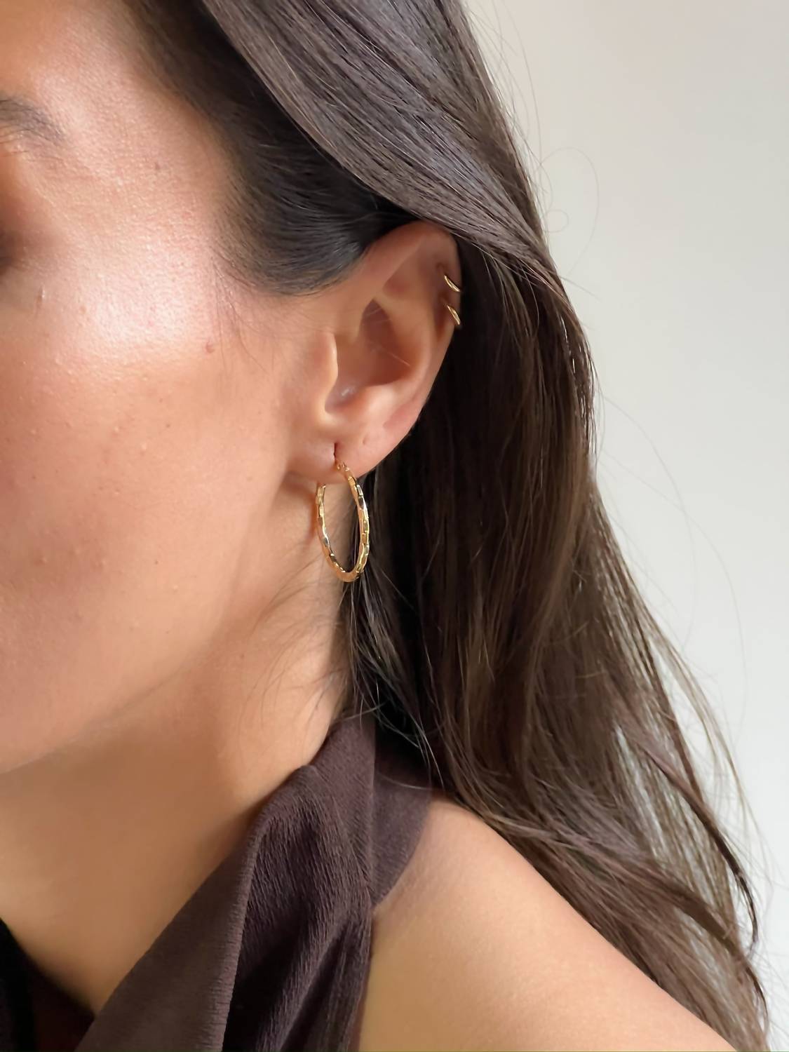 Luv Aj - Women's Chloe Chain Hoops Earrings