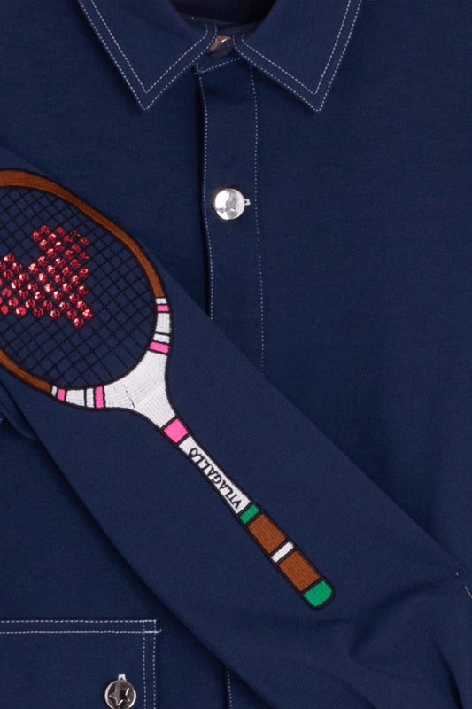 Vilagallo - Olivia Embroidered Tennis Jacket