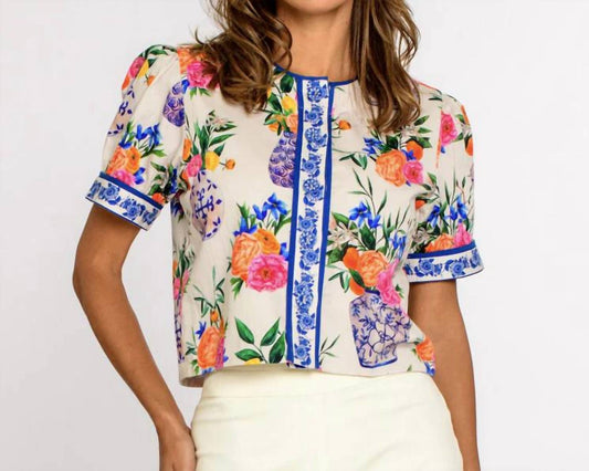 Elizabeth James The Label - Coco Short Sleeve Floral Top