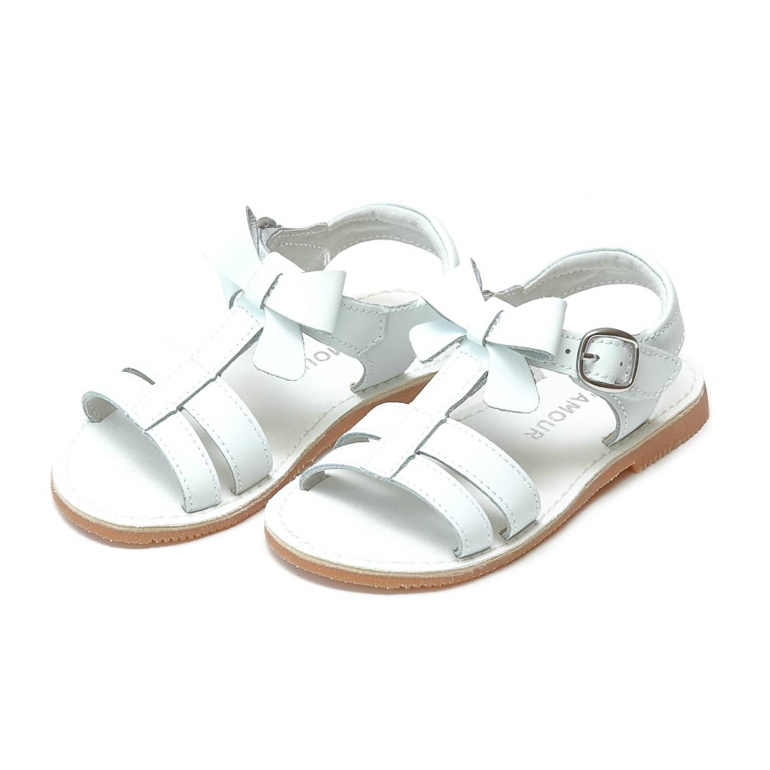 L'Amour - Girl's Janie T-strap Bow Sandal