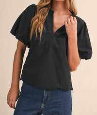&Merci - Muse Puff Sleeve Blouse
