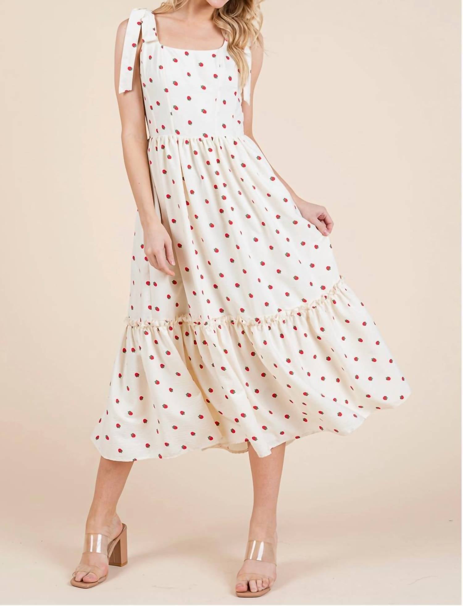Geegee - Strawberry Fields Midi Sundress