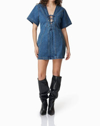 Curaae - Clara Denim Mini Dress