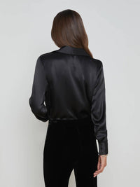 L'Agence - Lotus Cowl Neck Blouse