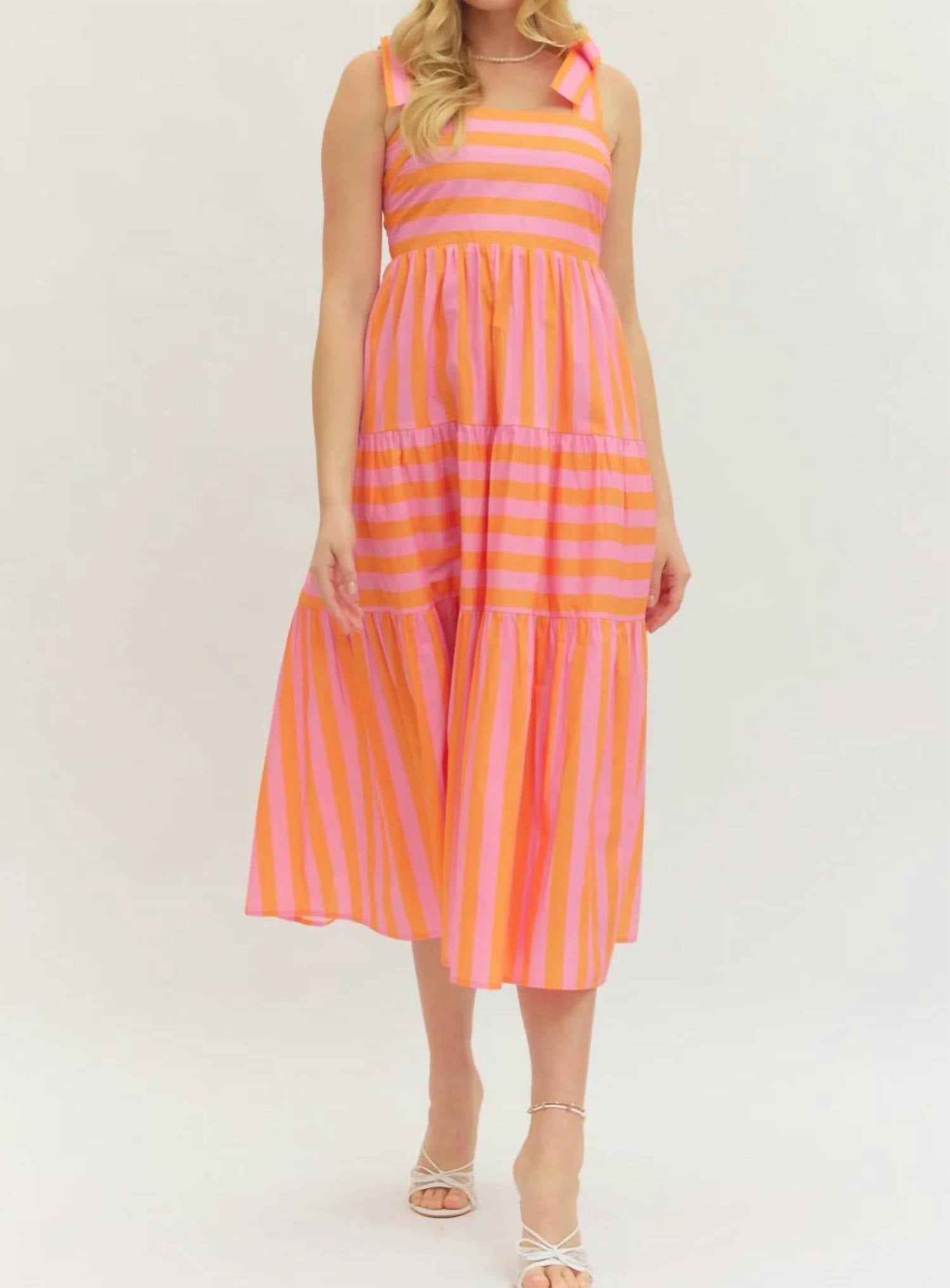 Entro - Perfectly Striped Dress