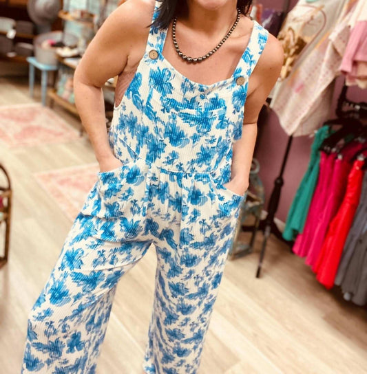 Blakeley - The Cassidy Floral Boho Overalls