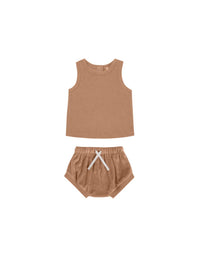 Quincy Mae - Girls Terry Tank Set