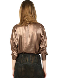 Hilton Hollis - Foiled Satin Blouse