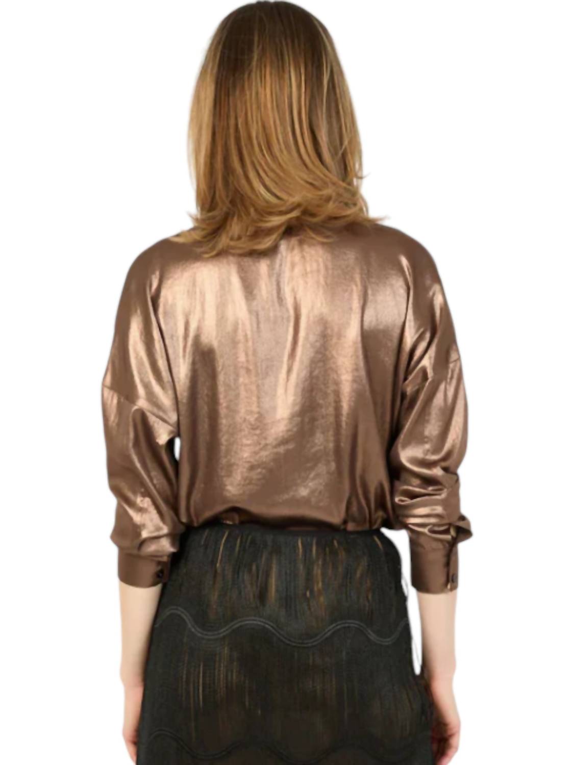 Hilton Hollis - Foiled Satin Blouse