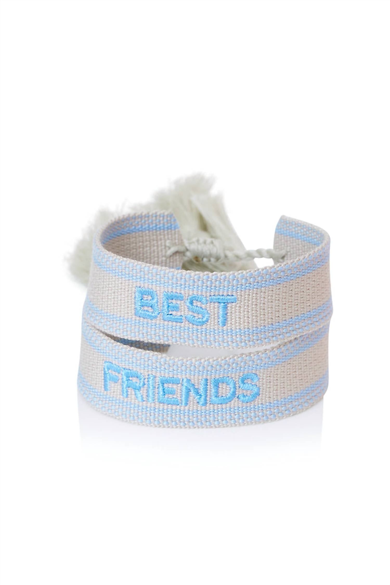 LoveShackFancy Best Friends Bracelet Set in blue - women's jewelry
