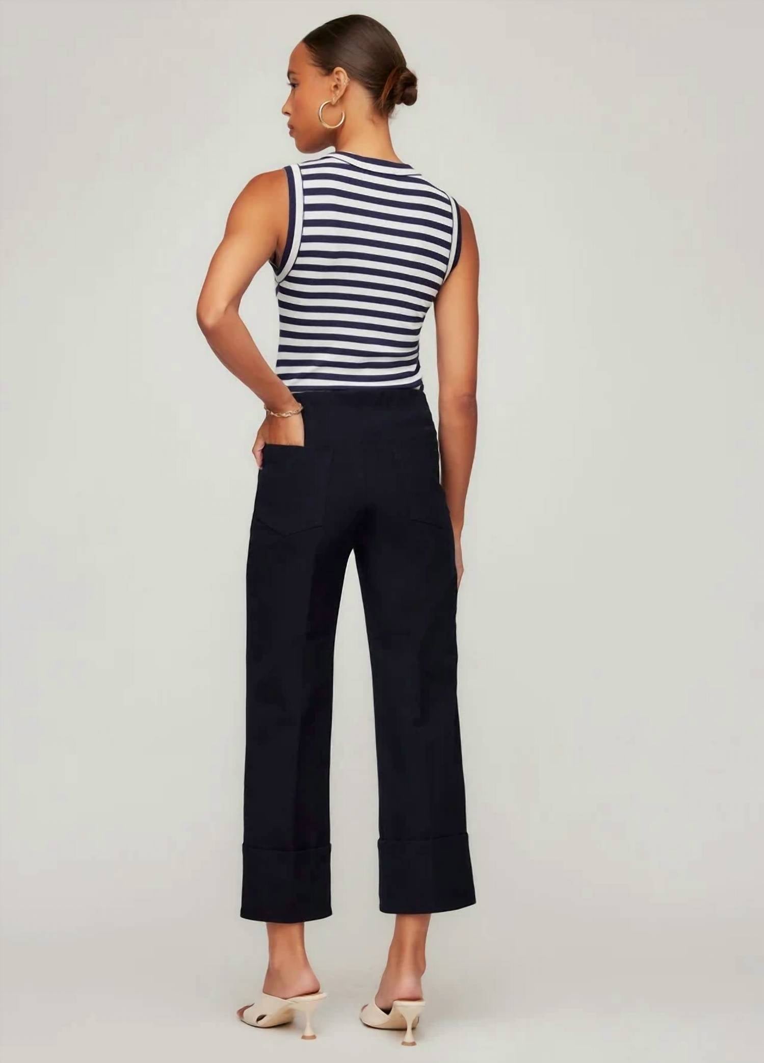 Fifteen Twenty - Regina Cuff Cropped Pants