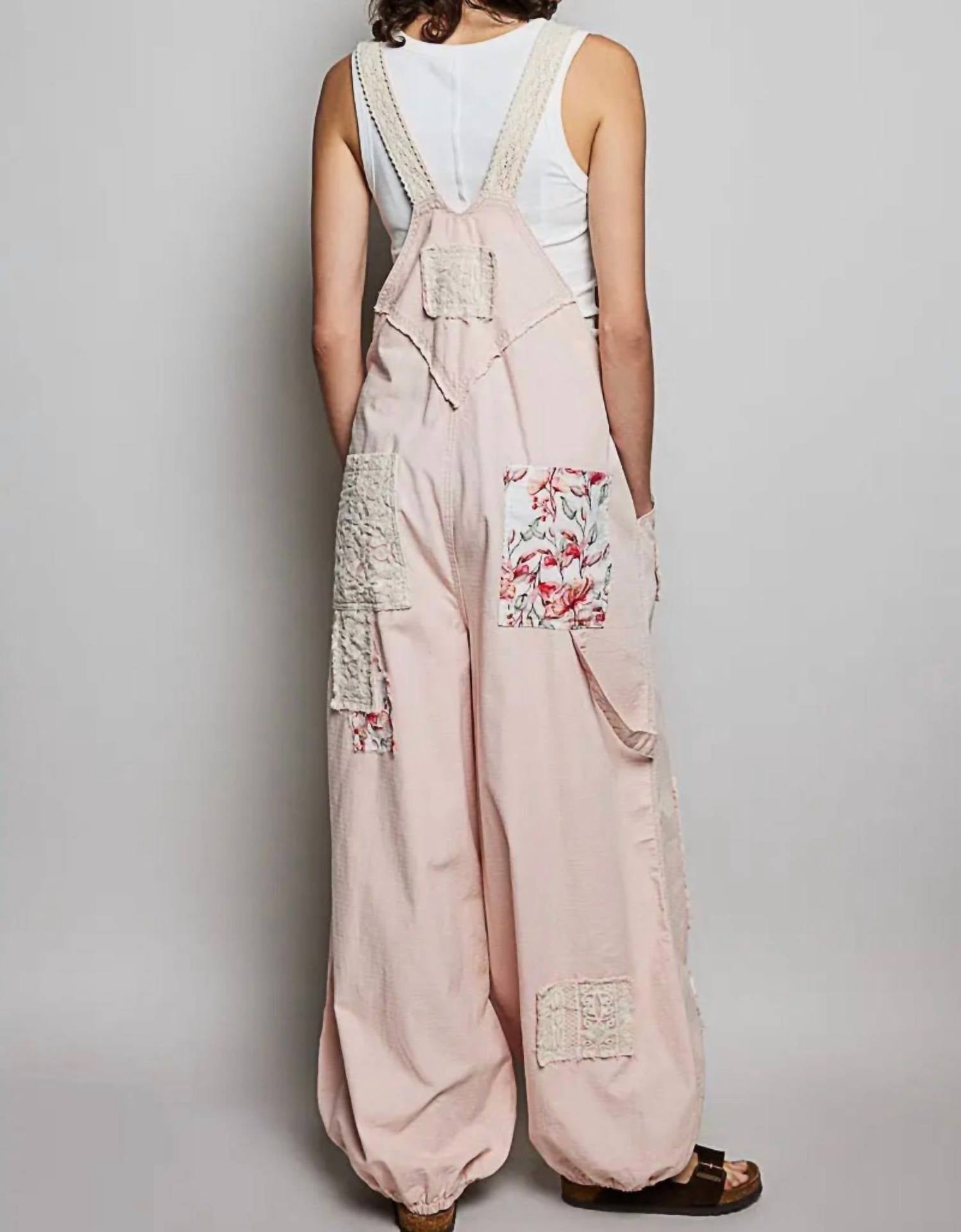 POL Floral Jumpsuit in pink - women's pants - view 4