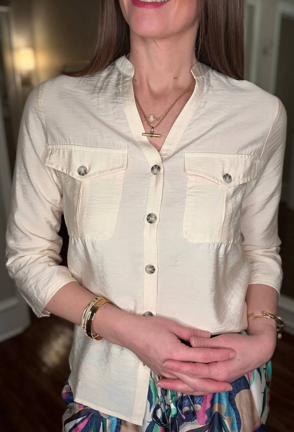 Yest - Yest Sanneke Front Button Blouse 3.6