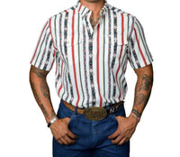 Ferrell Post Short Sleeve Snap Shirt in green - men's shirt