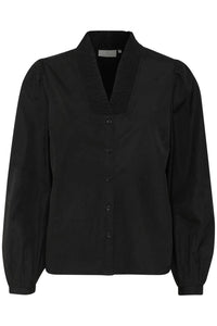 Kaffe - Kamaia V-neck Pleats Long Sleeve Shirt