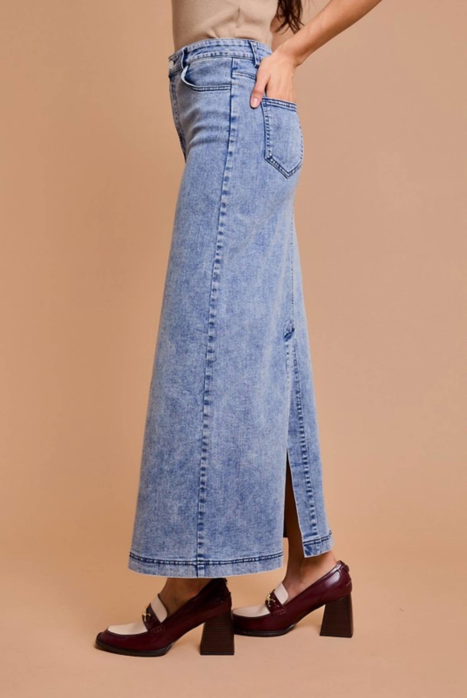 Gilli - CASSY FLARE DENIM SKIRT