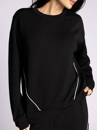 Thread & Supply Britney Top in black - women's long sleeve top