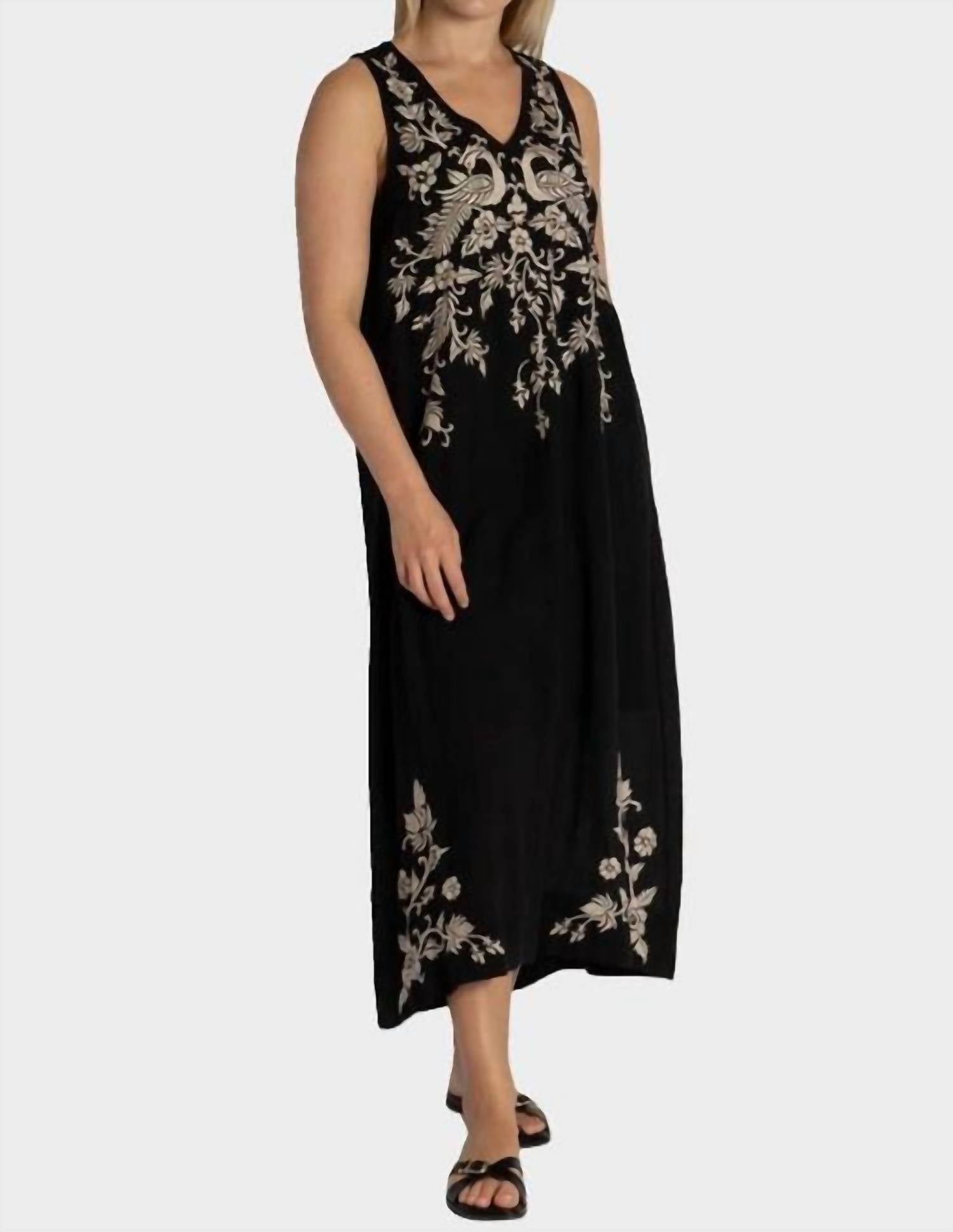 Johnny Was - LINEN TANK DRESS (SLIP) KAMALA