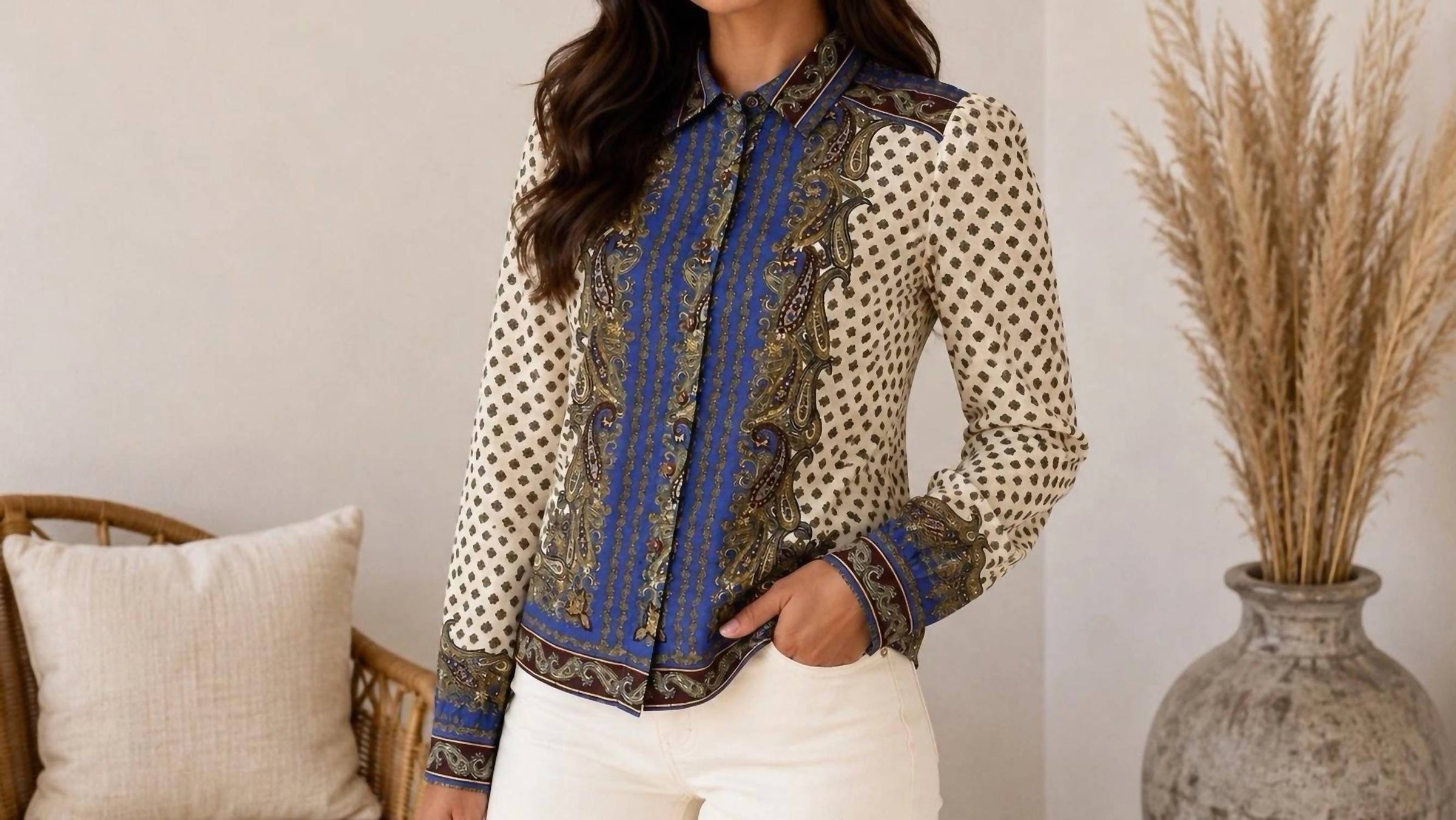 Elie Tahari - Paisley Print Blouse