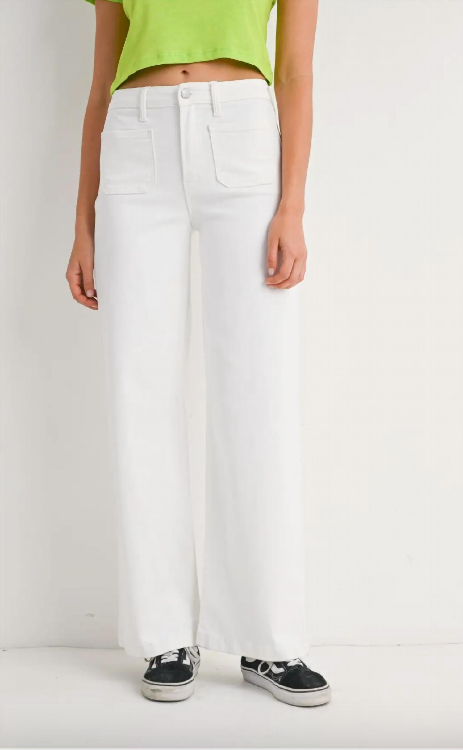 Just Black Denim - Mini Patch Pocket Pants