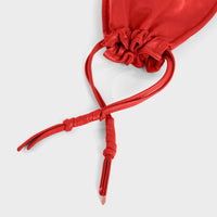 Lemiz - Women's Mini Bowie Drawstring Crossbody Leather Bag