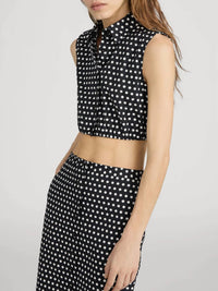 Frame - Polka Dot Crop Top