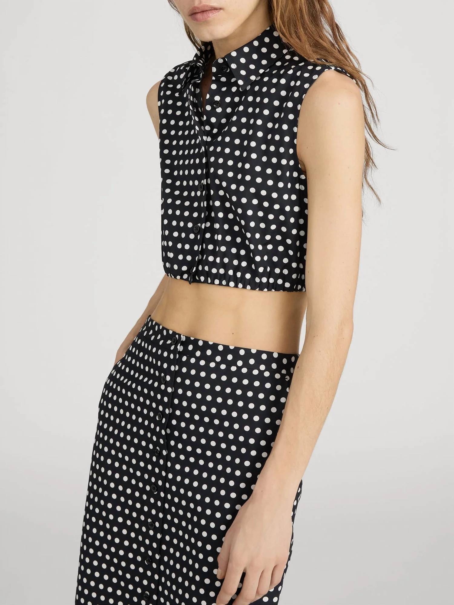 Frame - Polka Dot Crop Top