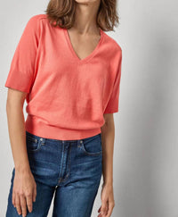 Lilla P - V-Neck Saddle Sleeve Sweater