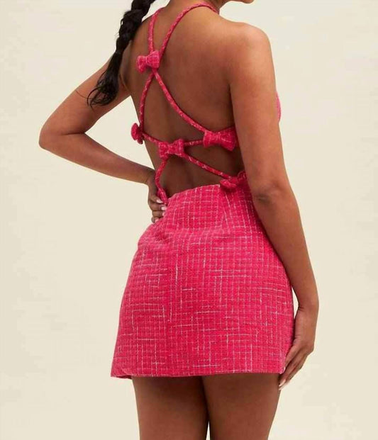 Luxxel - Bow Cutout Mini Dress